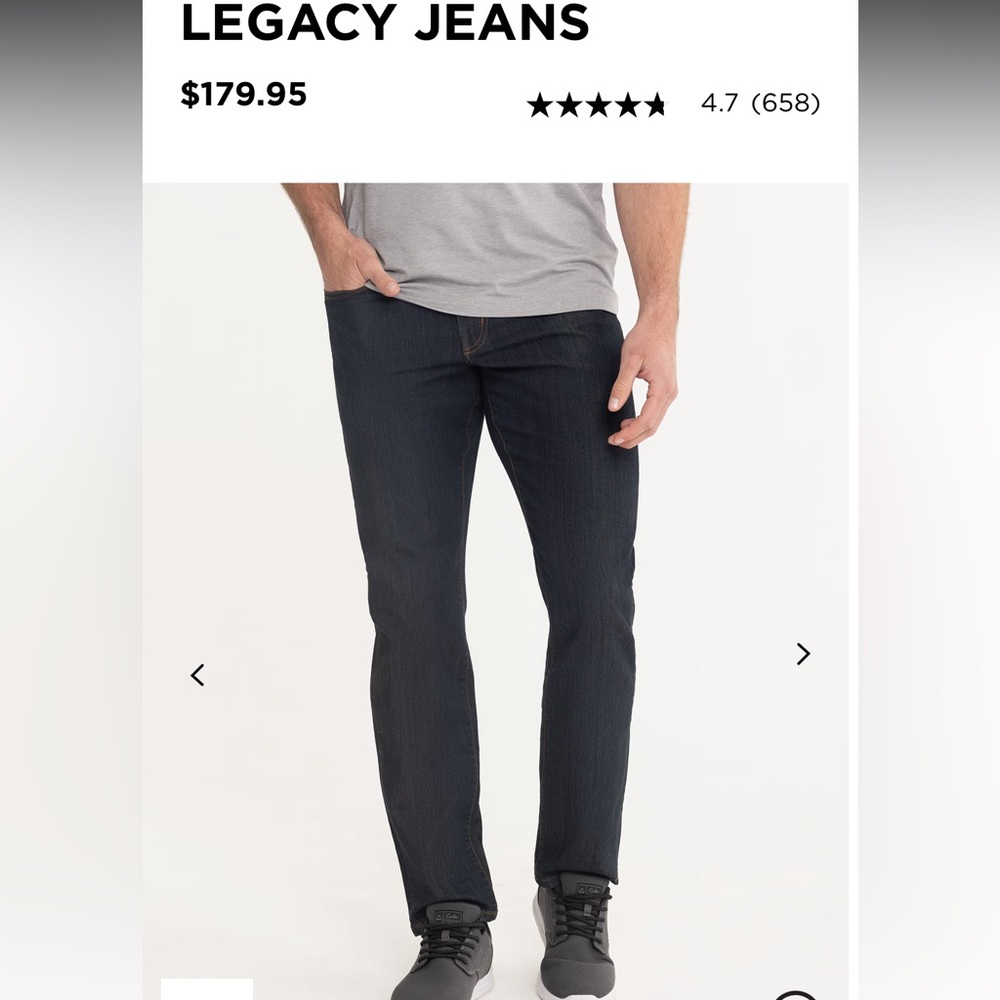 NWT Travis Mathew Legacy Jeans Size 40
